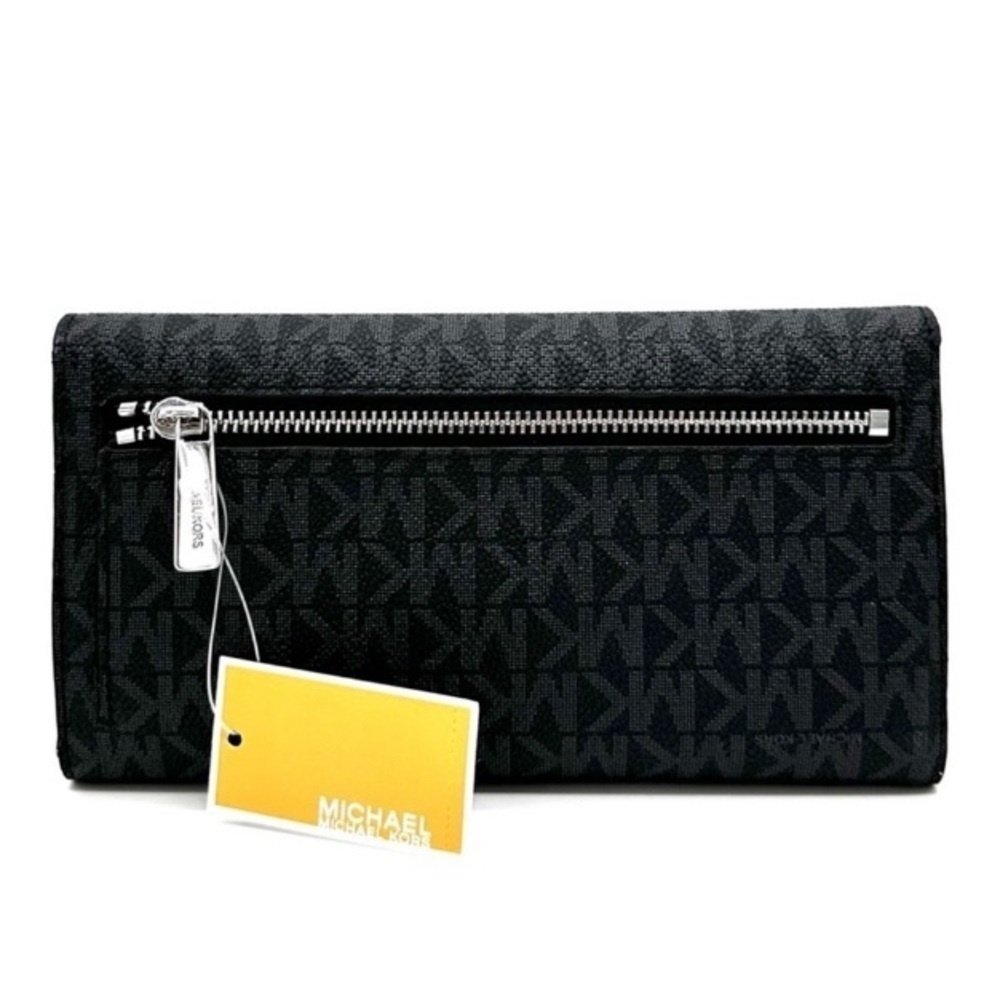 Michael Kors Large Logo Trifold Wallet Black - reduced price! - Picture 3 of 8